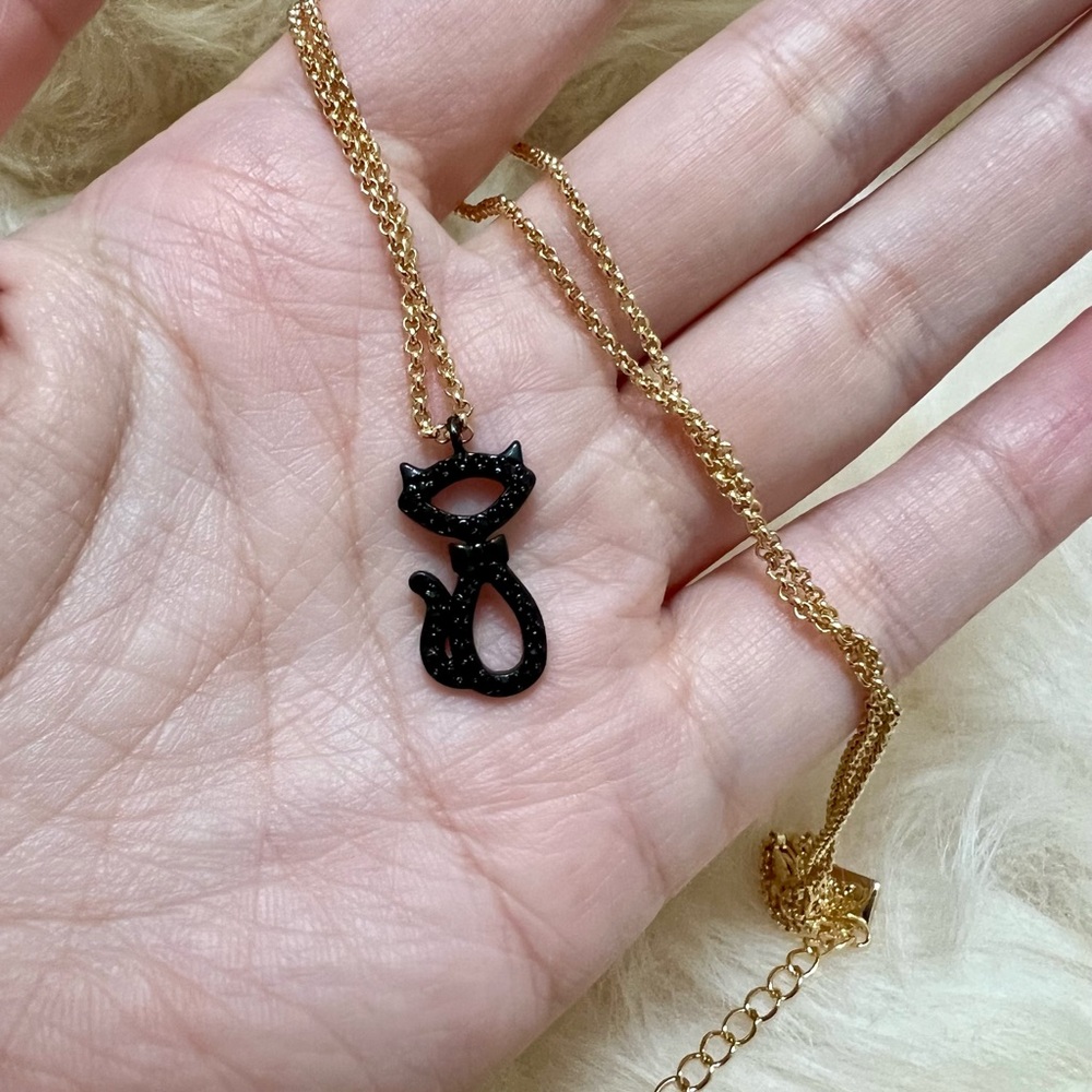 Kate spade cat pendant